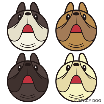 French Bulldog Face logo