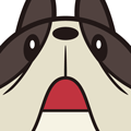French Bulldog Face logo