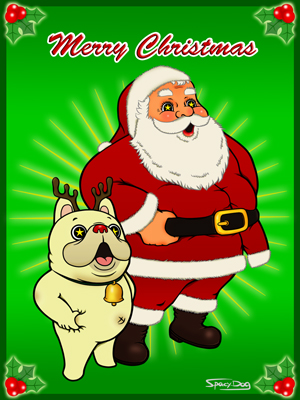 フレンチブルドッグ-Merry Christmas