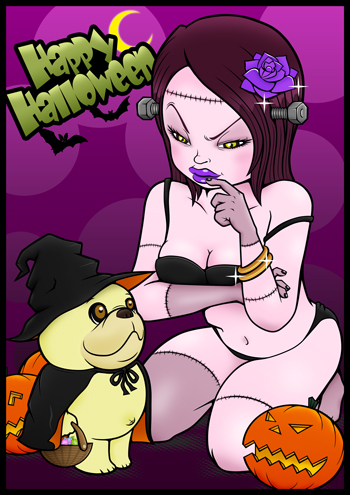 ゾンビガールのハッピーハロウィン