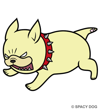 ガウガウ フレンチブルドッグのイラスト