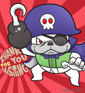 フレンチブルドッグ風の謎の生き物 ブリーフパイレーツのイラスト