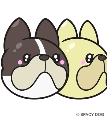 フレンチブルドッグのかわいい系ロゴ