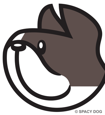 フレンチブルドッグ 顔ロゴ