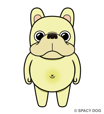 フレンチブルドッグ風の謎の生き物 / クリーム