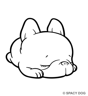 Sleeping french bulldog