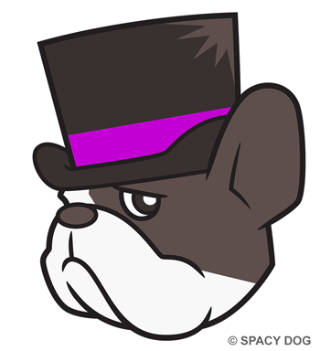 French Bulldog with a hat