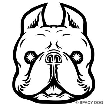French Bulldog with Evil Eyes